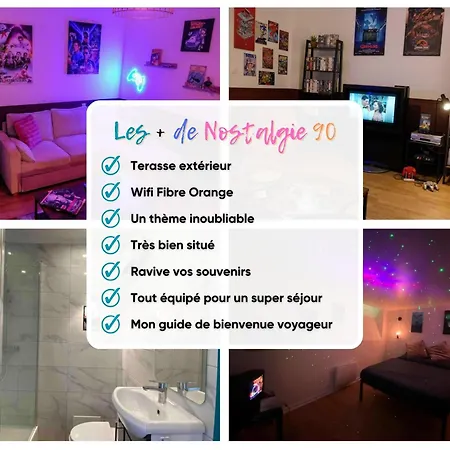 Apartment Nostalgie 90- Emplacement Ideal- Parking Gratuit *